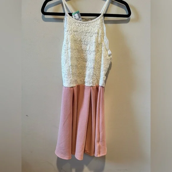 Papaya | Dresses | Nwt Papaya White And Pink Lace Dress | Poshmark